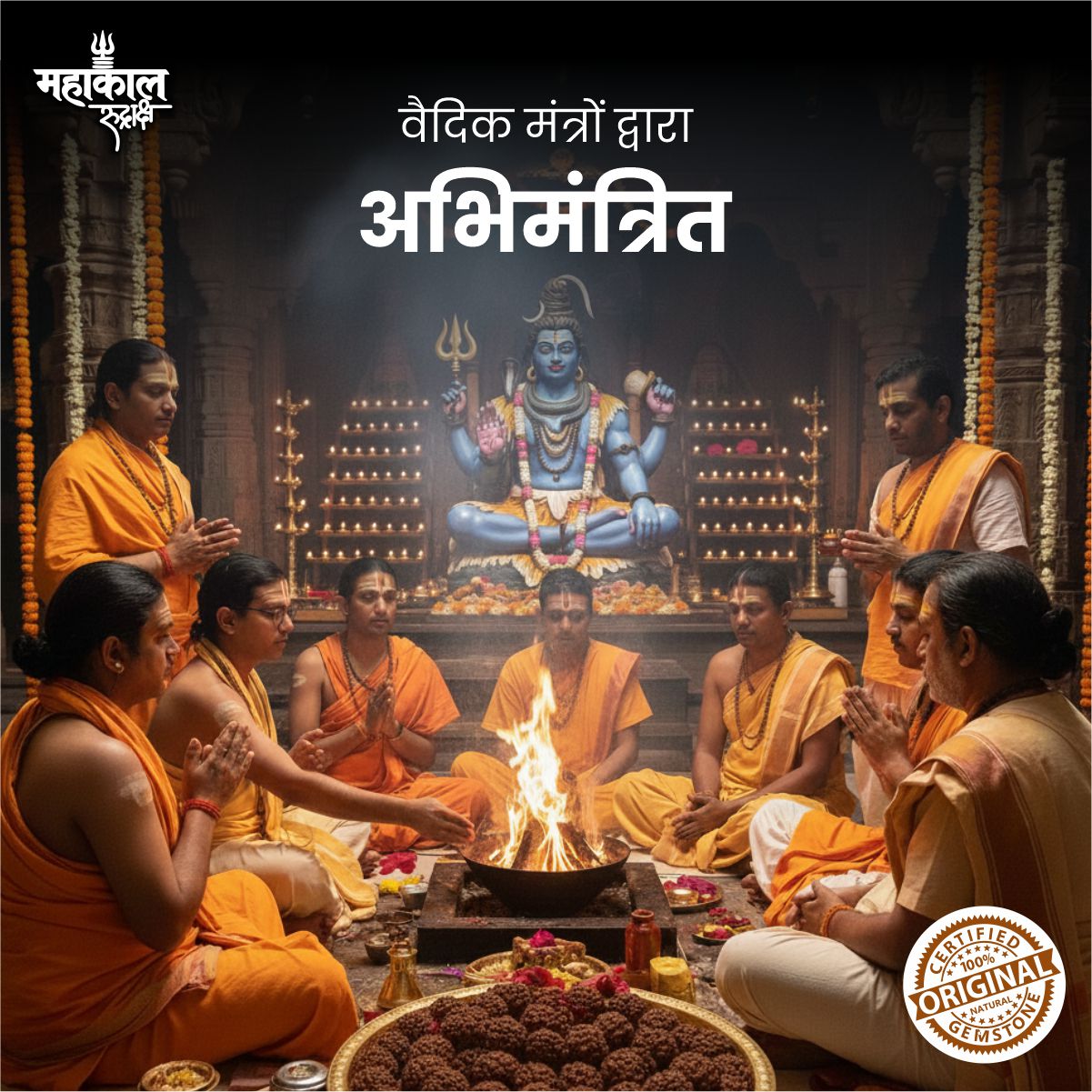 Original 7 Mukhi Rudraksha | Nepali Abhimantrit